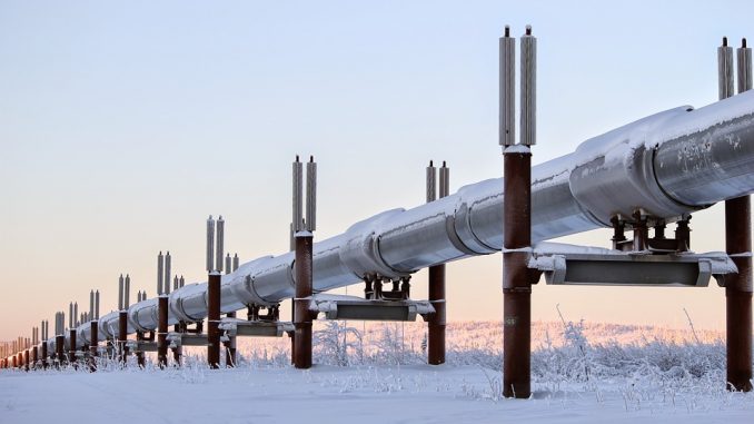 pipeline in winter